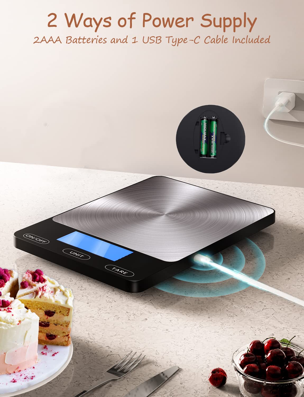 Balanza bascula digital para alimentos
