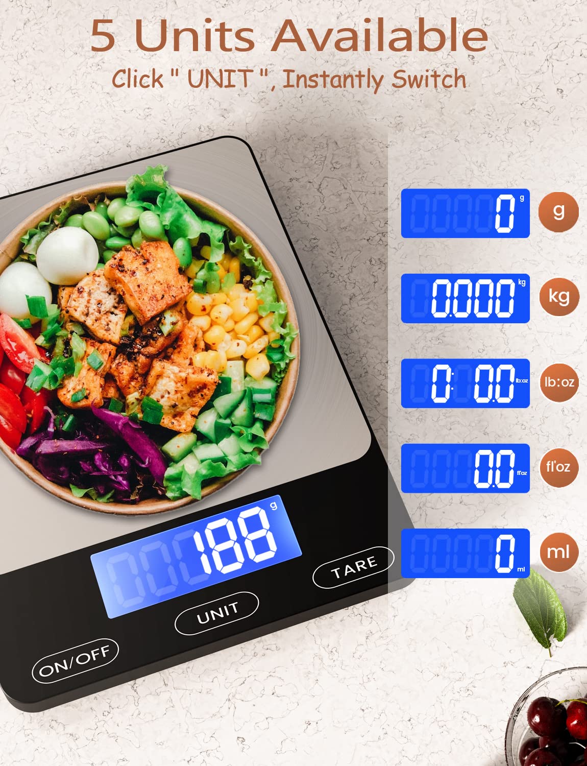 Balanza bascula digital para alimentos