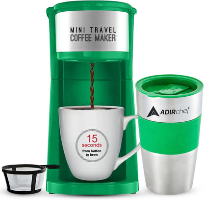 Cafetera de Viaje + Vaso Térmico 15oz