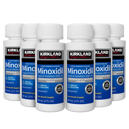 Minoxidil Caja 6 X 60ml 5% Kirkland Original Barba Cabello