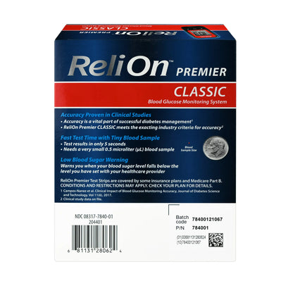 Glucómetro Digital Relion Premier Classic